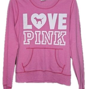 PINK Victoria's Secret Pink Love Crew Neck Sweater